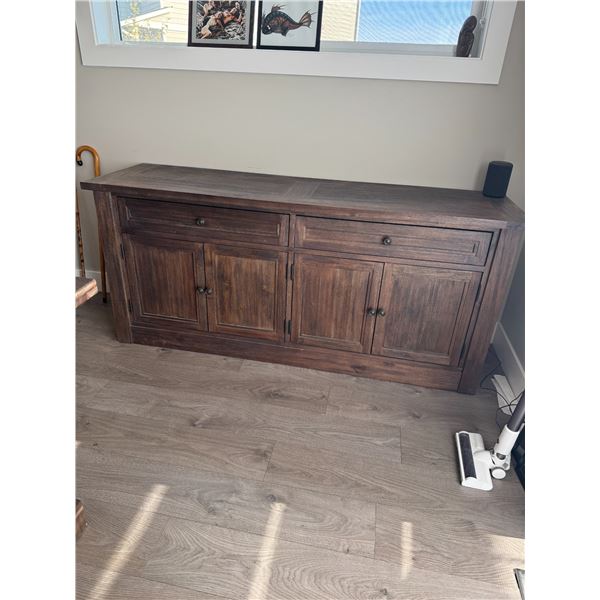 Restoration hardware cabinet measures 6'x 21" wide and 32 inches tall