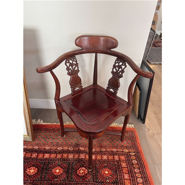 Vintage Handed Cherrywood corner chair