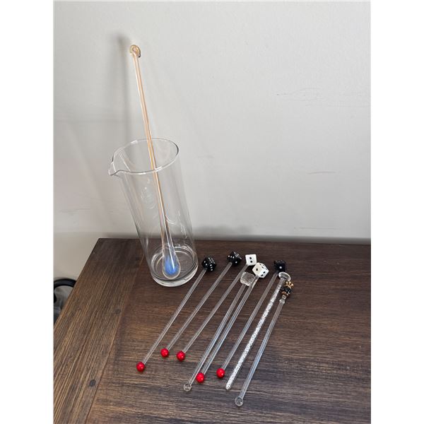 Stir sticks and Pitcher