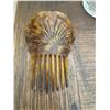 Image 1 : Antique Victorian tortoise shell  hair comb,