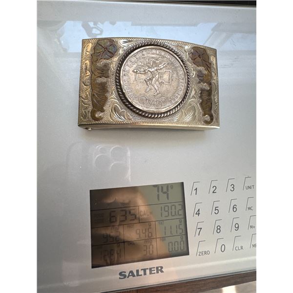 Mexico, Sterling belt buckle
