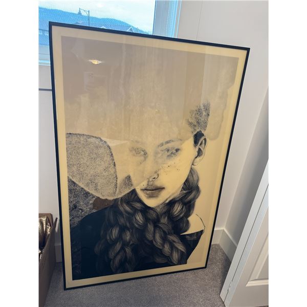 framed art print by Swedish artist Anna Bülow. Measures 31 1/2" x 47"