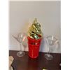 Image 1 : PIPER HEIDSIECK a champagne container and plastic martini glasses