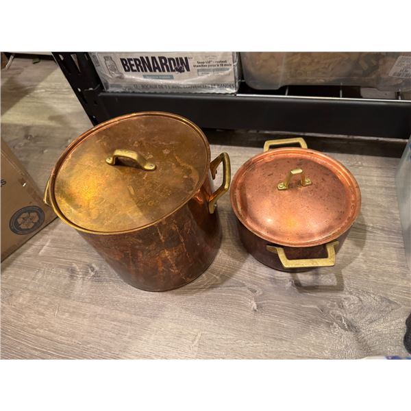 Copper pots