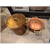 Image 1 : Copper pots