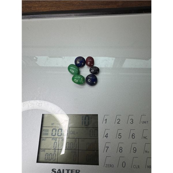 Assorted emerald sapphires and Ruby