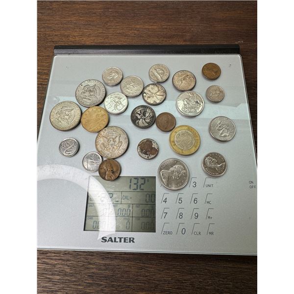 Assorted coins some silver