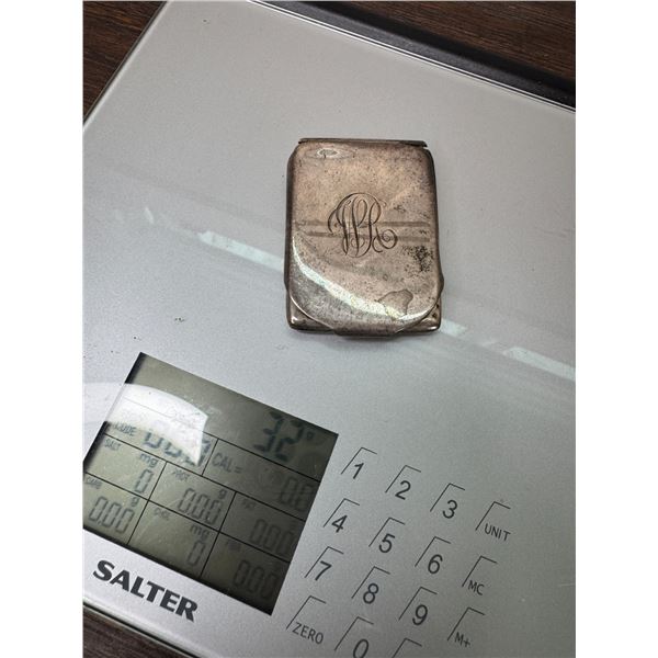 Vintage sterling card holder