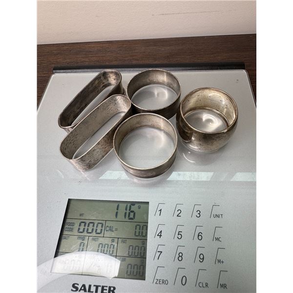 Tiffany and Company and other Sterling napkin rings