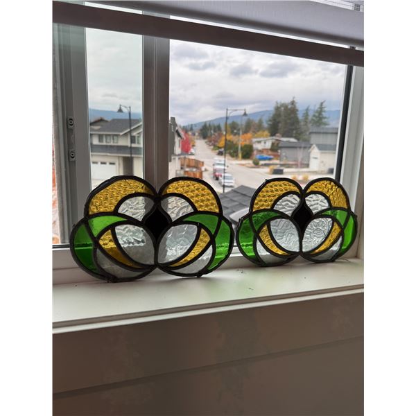 Stained glass one has a truck