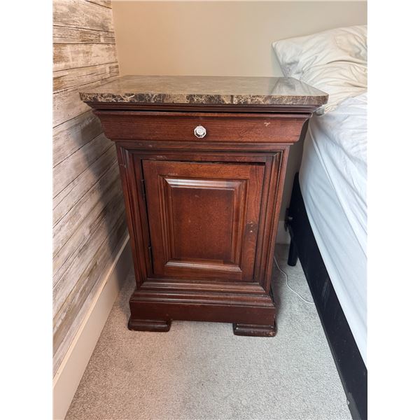 Thomasville side table measures 22" x 17" x 30" tall