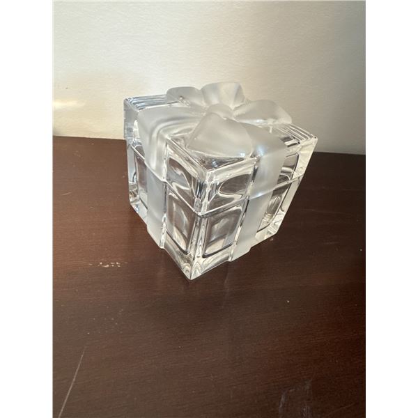 Tiffany & co lidded glass box