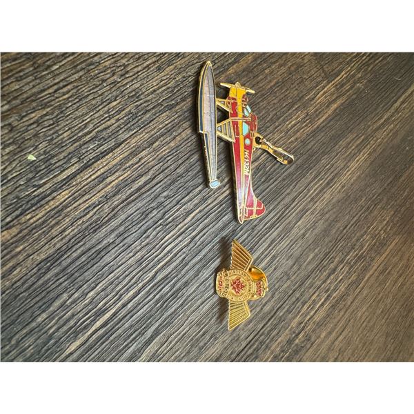 Legion pin and airplane