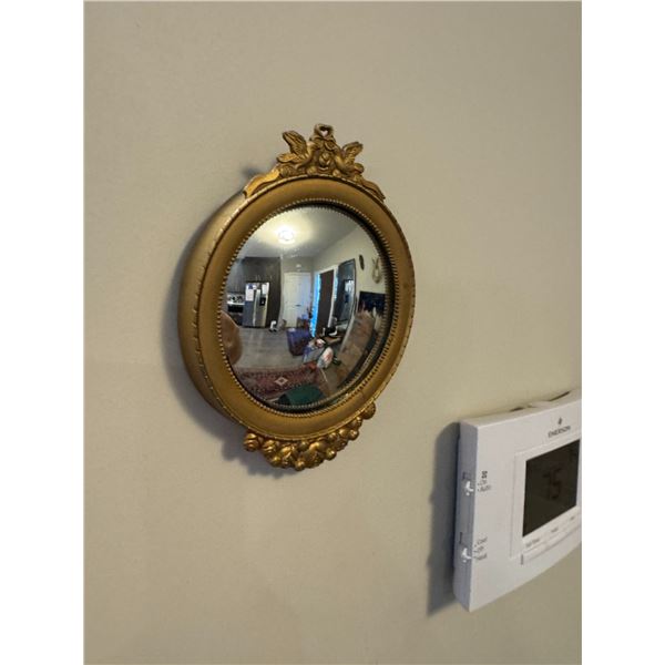 Convex mirror with American flags 5"