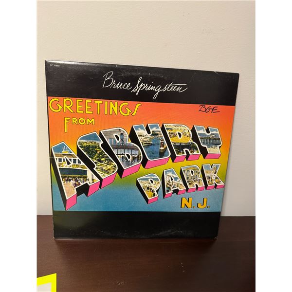Bruce Springsteen greetings from Asbury Park record