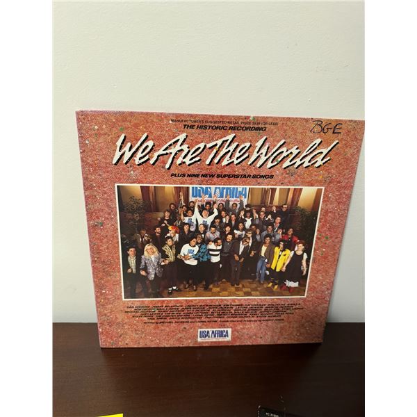 The historic recording, we are the world record