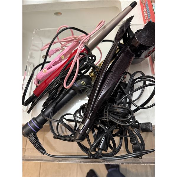 Curling irons, flat, iron, etc.