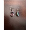Image 1 : Sterling and precious stone earrings