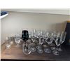 Image 1 : Crystal and other wine glasses martini glasses margarita glasses, etched glasses