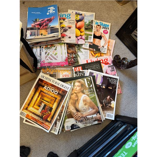 Assorted magazines, Vogue life and other