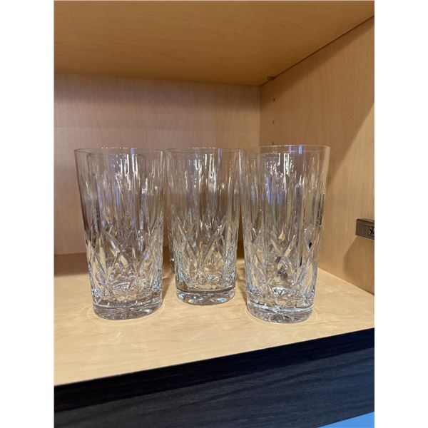 7 crystal glasses