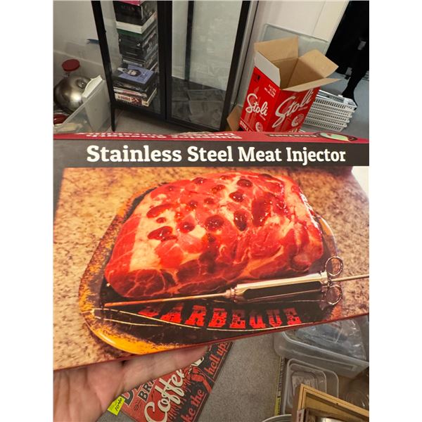 Stainless steel meat injector