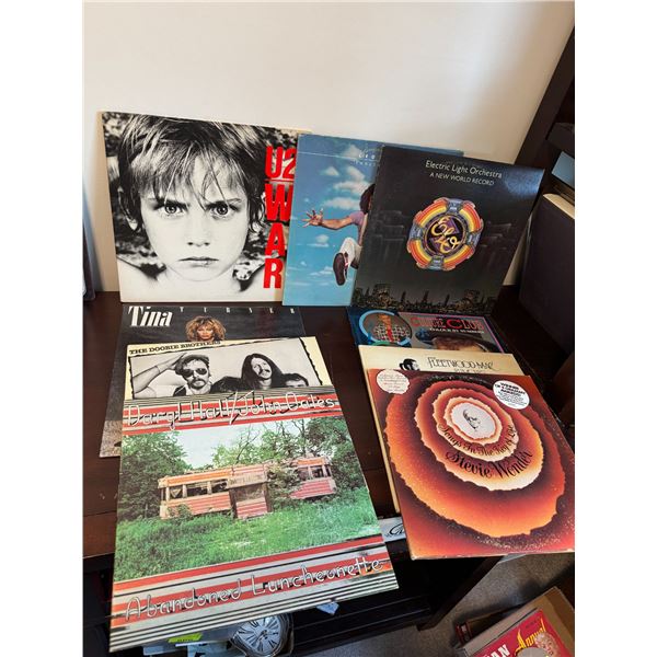 Records U2 Culture Club, Fleetwood Mac, Stevie Wonder