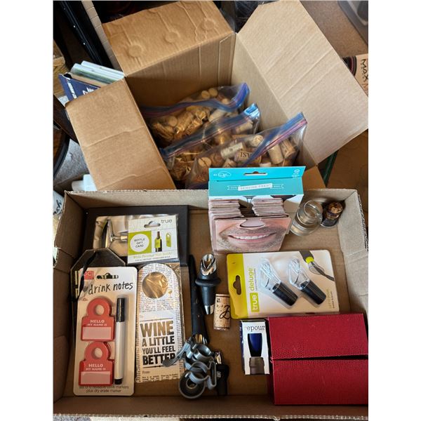 Corks and wine related items