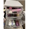 Image 1 : Storage drawers with Bath & beauty items