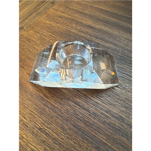 vintage Oleg Cassini crystal votive candle holder.