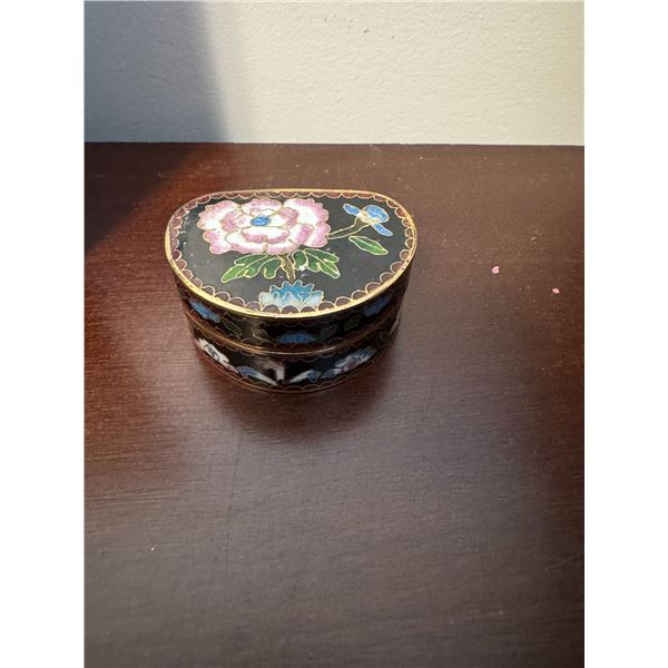 Cloisonnétri trinket jar