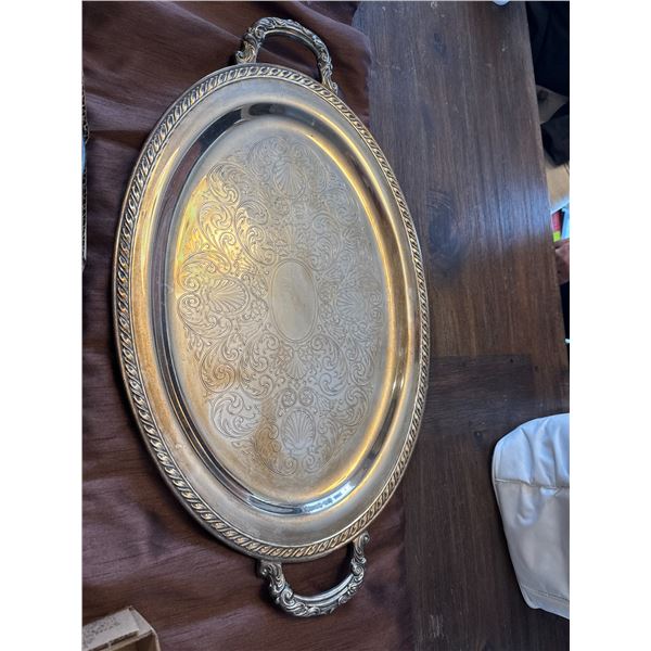 Silver plate tray