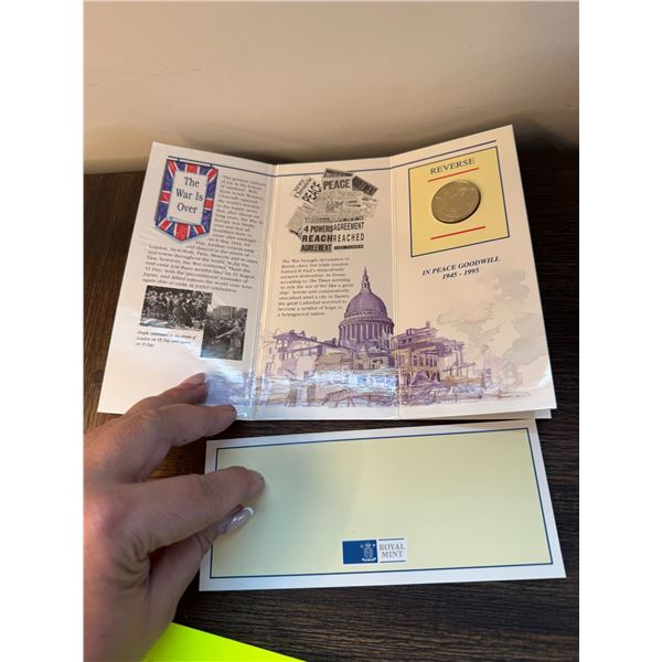 1995 United Kingdom brilliant uncirculated Second World War coin