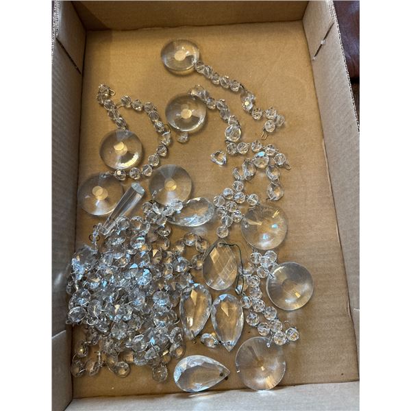 Glass  chandelier dangles