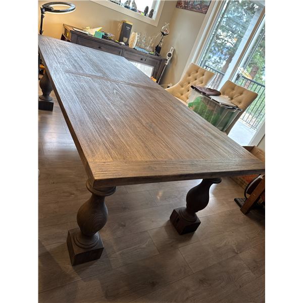 Restoration hardware table 8 ft long 43" long