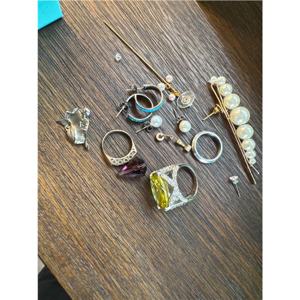 Jewelry items in Tiffany Co box