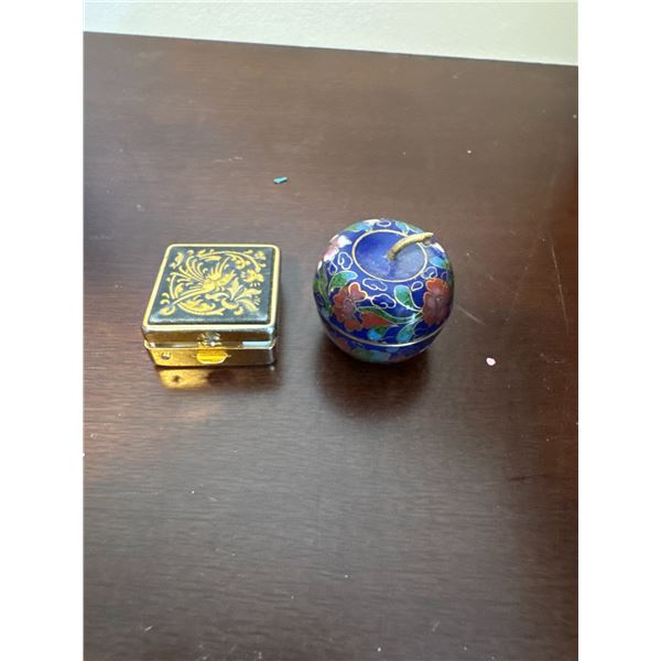 Cloisonnétri pill box and other