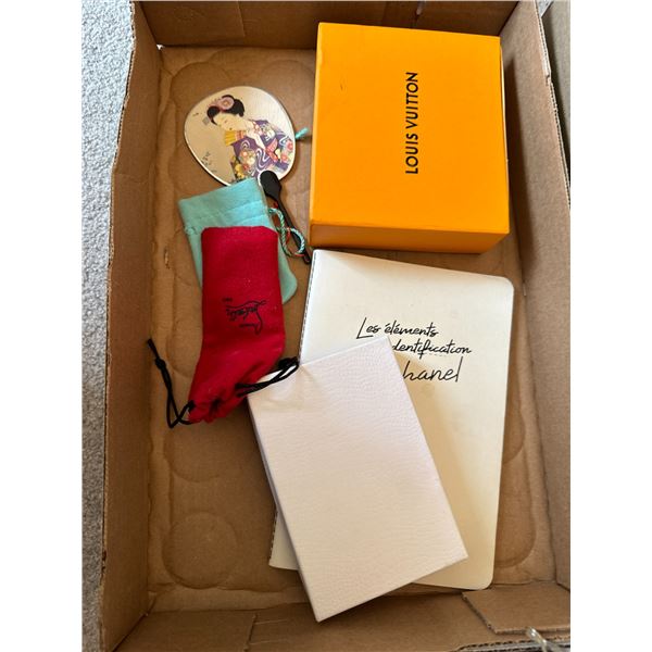 Louis Vuitton box and other items
