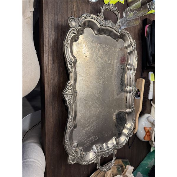 Silver plate tray