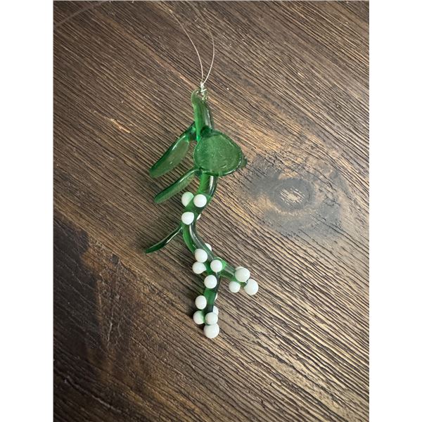 Hand blown mistletoe