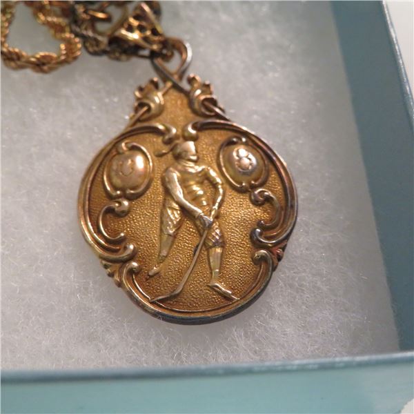 10K Yellow Gold OHA Senior Championship Medallion.