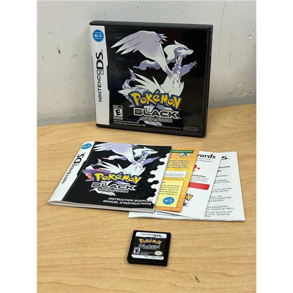 Pokemon Black Version for Nintendo DS (Cartridge, case and booklets) see photos, not tested