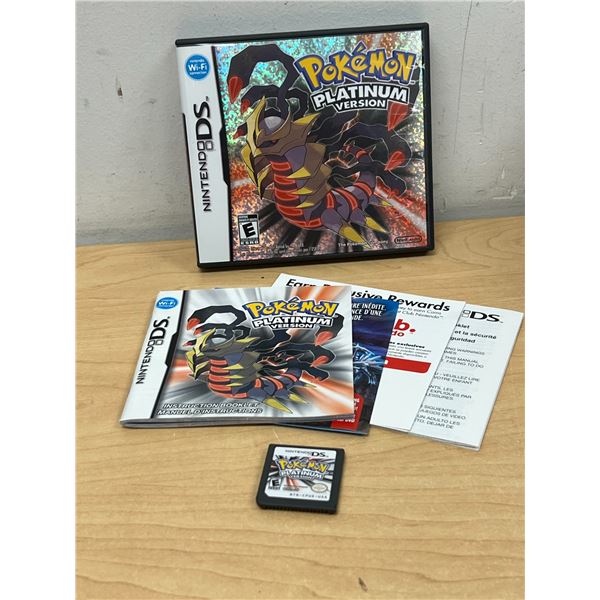 Pokemon Platinum Version for Nintendo DS (Cartridge, case and booklets) see photos, not tested
