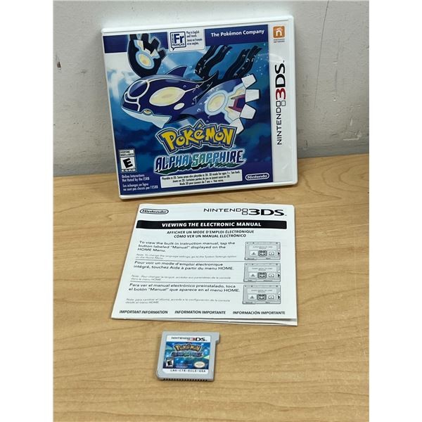 Pokemon Alpha Sapphire for Nintendo 3DS as pictured (see photos, not tested)