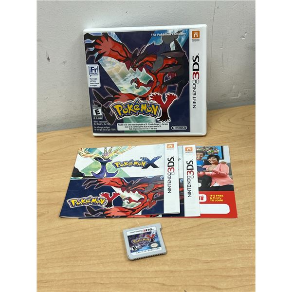 Pokemon Y for Nintendo 3DS (Cartridge, case and booklets) see photos, not tested