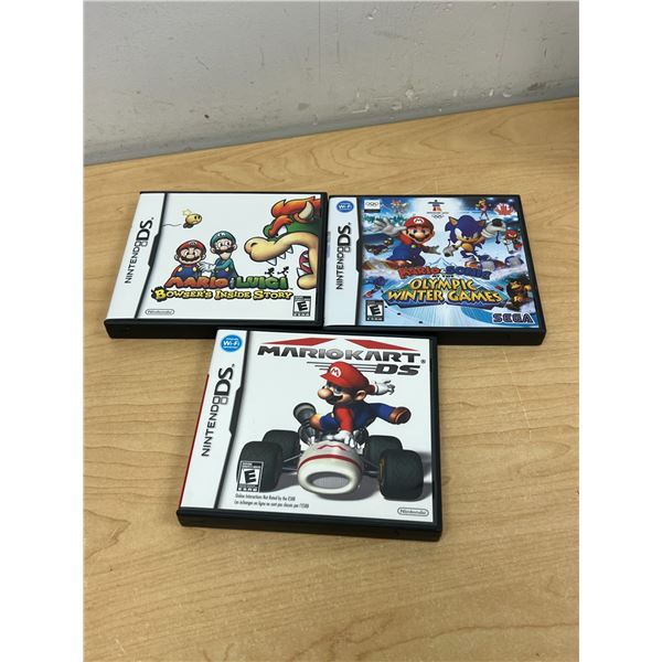 3 Complete Mario Games for Nintendo DS - not tested, see all photos for details