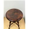 Image 2 : Antique Glass Claw Foot Piano Stool - Adjustable Height - see all photos