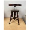 Image 5 : Antique Glass Claw Foot Piano Stool - Adjustable Height - see all photos