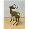 Image 1 : Large Brass Deer Figure / Décor Piece 13.25"T 10"W