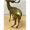 Image 3 : Large Brass Deer Figure / Décor Piece 13.25"T 10"W